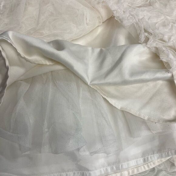 CRB Girls Wedding Corset Dress, White lace, Sz 8 - Picture 7 of 14